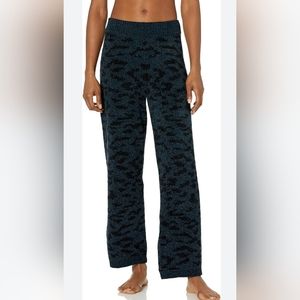 Pj Salvage royal Socialite blue black heavy chenille long pant loungewear M NWT